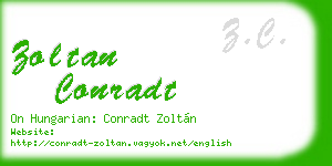 zoltan conradt business card
